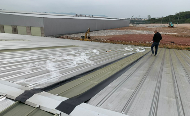 小板镇厂房屋面防水维修案例